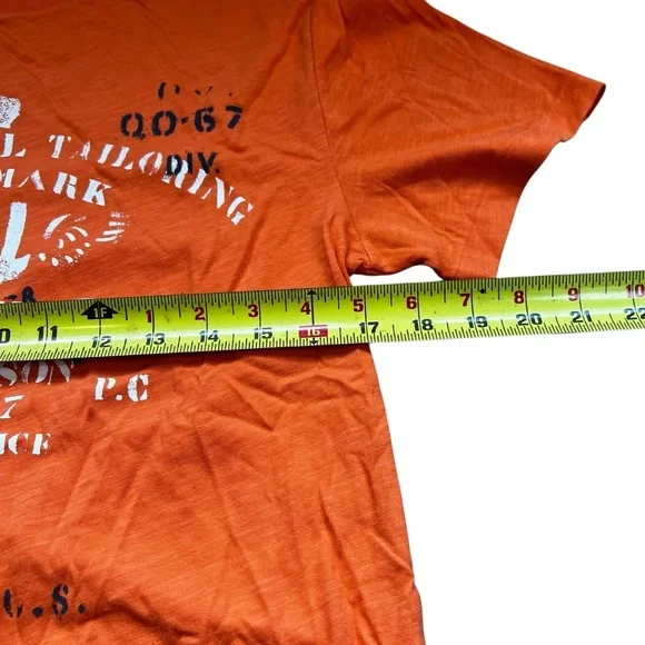Polo by Ralph Lauren Boys Youth Bright Orange Graphic Tee Size Large 14/16 - Picture 4 of 7